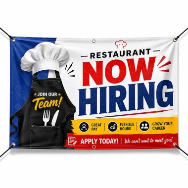 Restaurant Now Hiring Banners