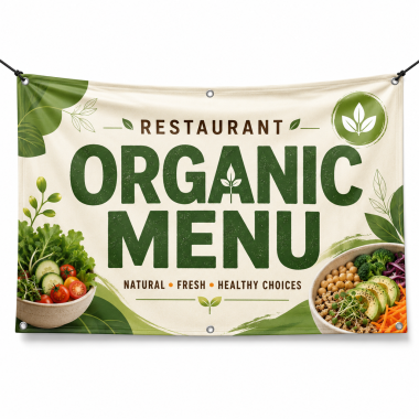 Restaurant Organic Menu Banners
