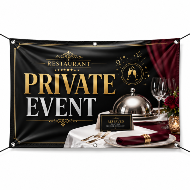 Restaurant Private Event Banners