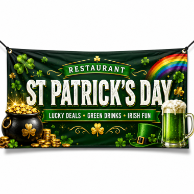 Restaurant St Patrick's Day Banners