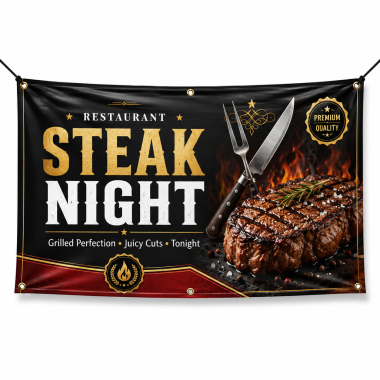 Restaurant Steak Night Banners