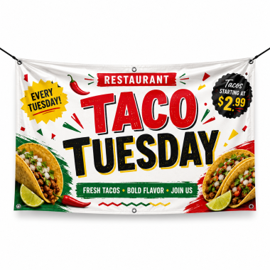 Restaurant Taco Tuesday Banners