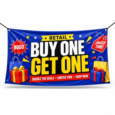 Retail Buy One Get One Banners