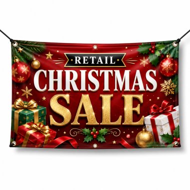 Retail Christmas Sale Banners