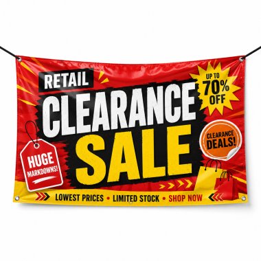 Retail Clearance Sale Banners