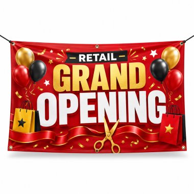 Retail Grand Opening Banners