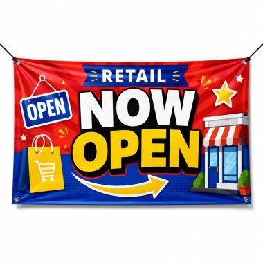 Retail Now Open Banners