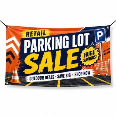 Retail Parking Lot Sale Banners