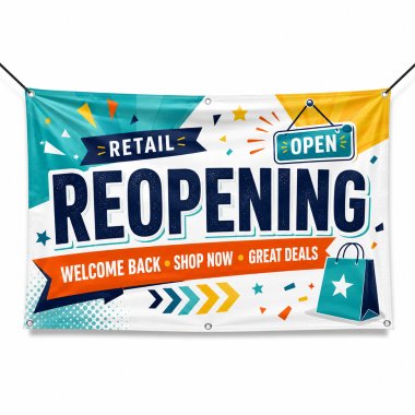 Retail Reopening Banners
