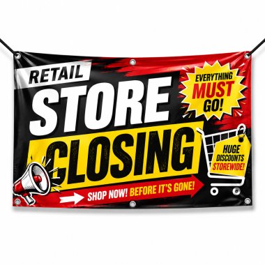 Retail Store Closing Banners