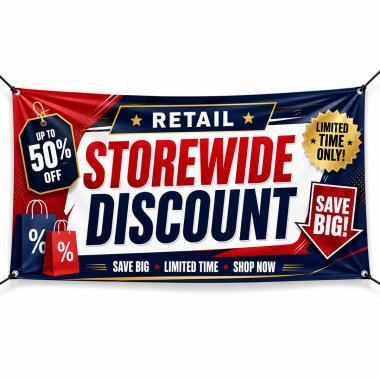 Retail Storewide Discount Banners