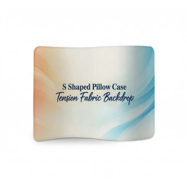 S Shaped Pillow Case Tension Fabric Backdrop