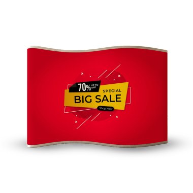 S Shaped Pillow Case Tension Fabric Backdrop