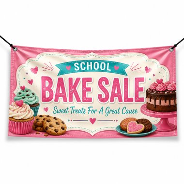 School Bake Sale Banners