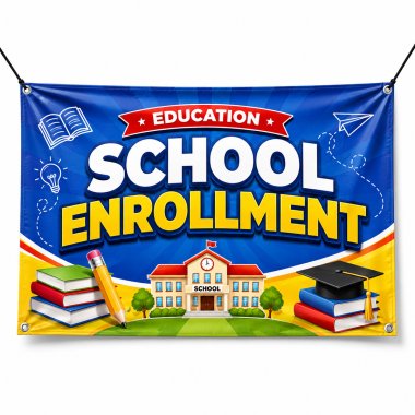 School Enrollment Banners