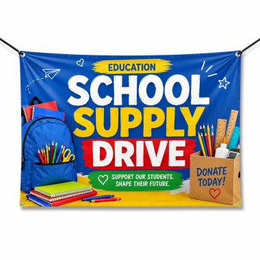 School Supply Drive Banners