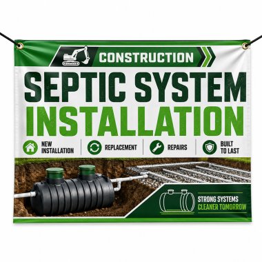 Septic System Installation Banners