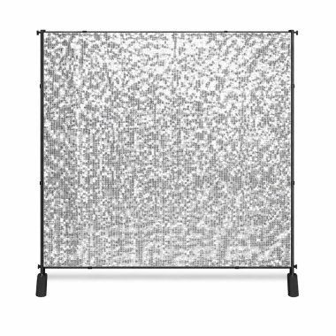 Silver Sequin Shimmer Wall Backdrop Panel 