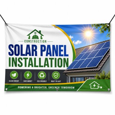 Solar Panel Installation Banners