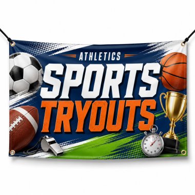 Sports Tryouts Banners