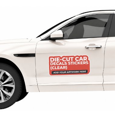 Die-Cut Car Decals / Stickers (Clear)
