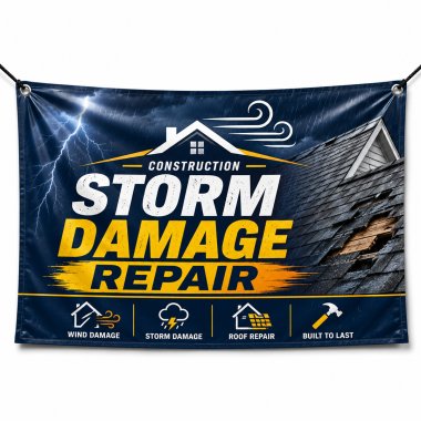 Storm Damage Repair Banners