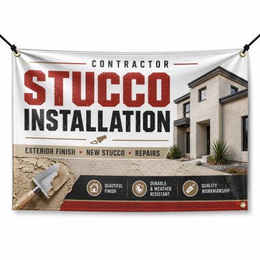 Stucco Installation Banners