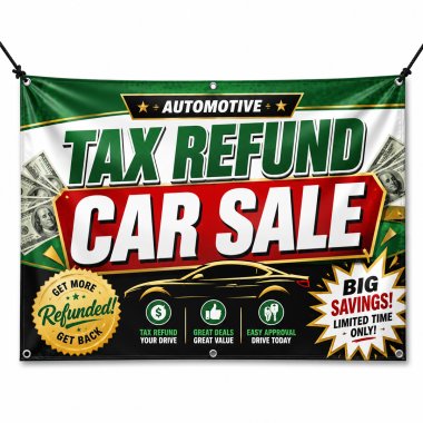 Tax Refund Car Sale Banners
