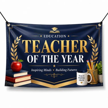 Teacher Of The Year Banners
