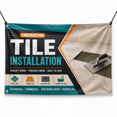 Tile Installation Banners