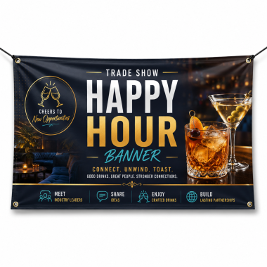 Trade Show Happy Hour Banners