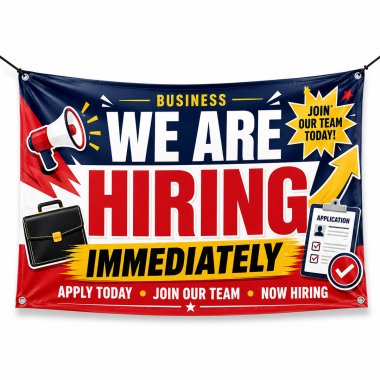 We Are Hiring Immediately Banners