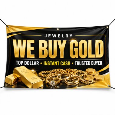We Buy Gold Banners