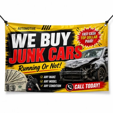 We Buy Junk Cars Banners