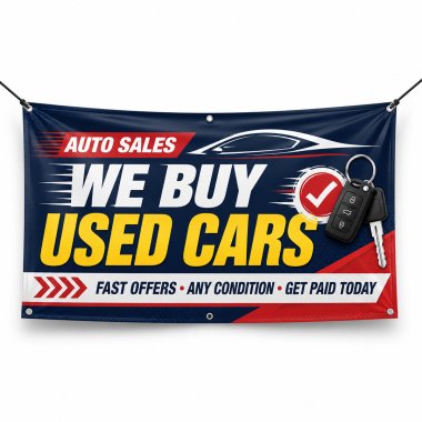 We Buy Used Cars Banners