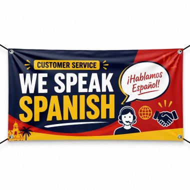 We Speak Spanish Banners