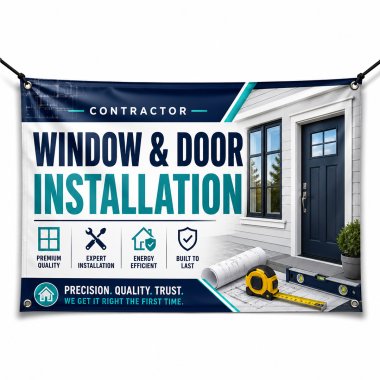 Window And Door Installation Banners