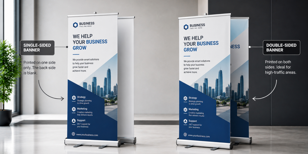 Double-Sided and Single-Sided Banners