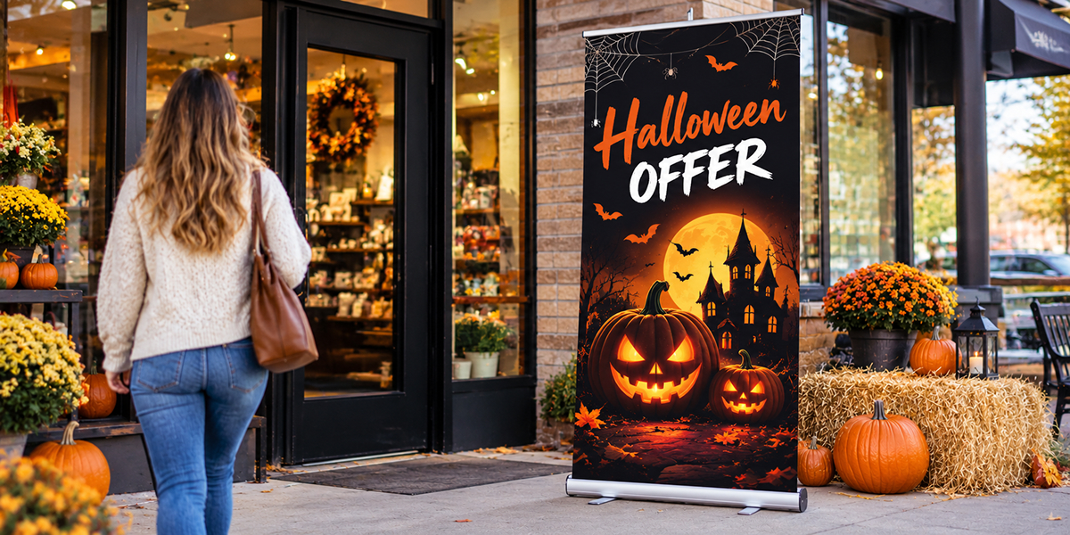 Halloween Banner Stand