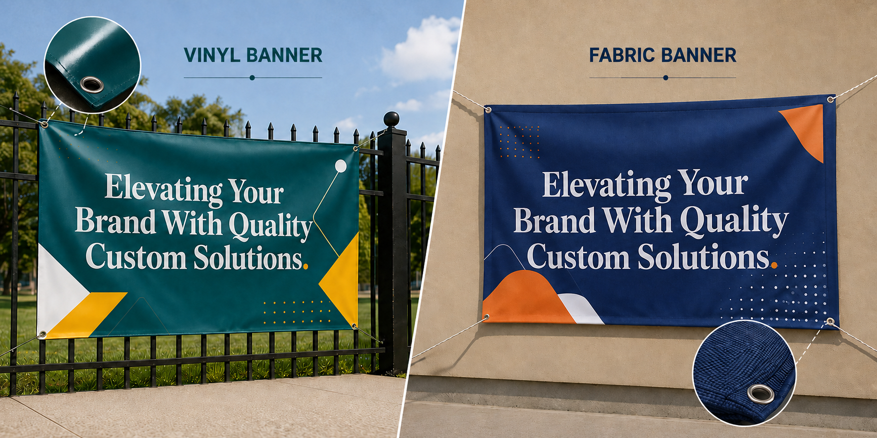 Vinyl vs Fabric Banners