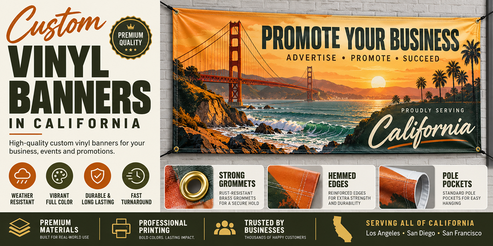 vinyl banners for california