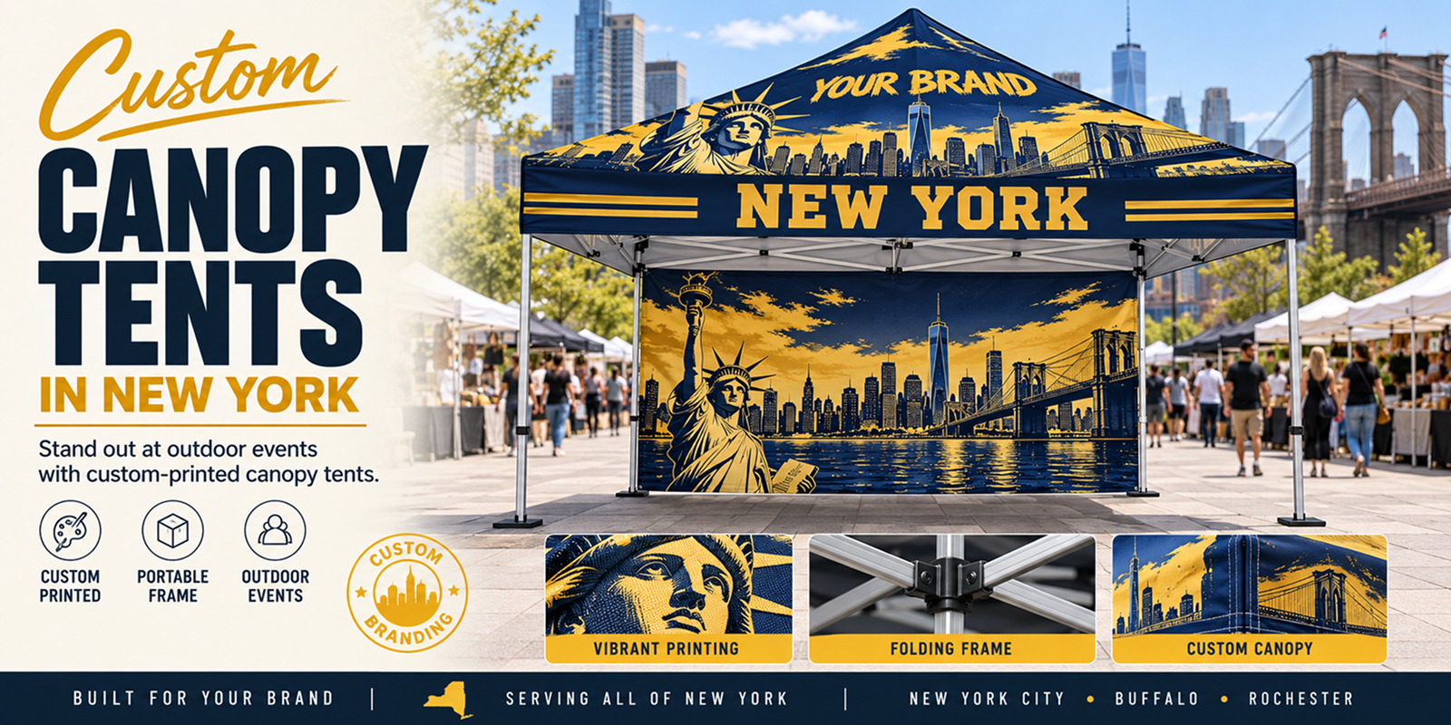 Custom Printed Canopy Tents in New York