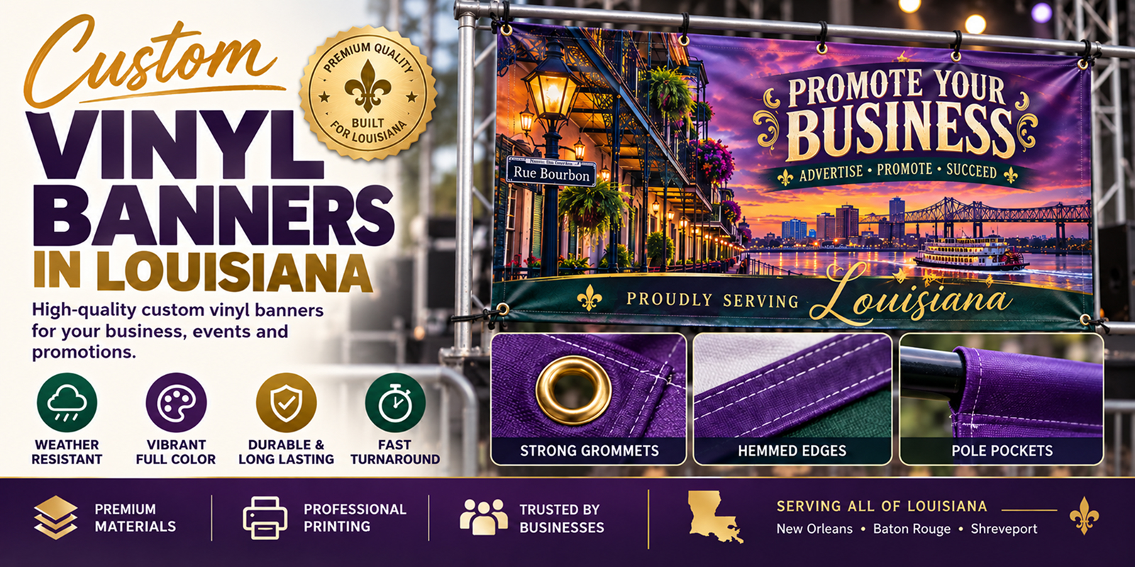 Custom Vinyl Banner Louisiana