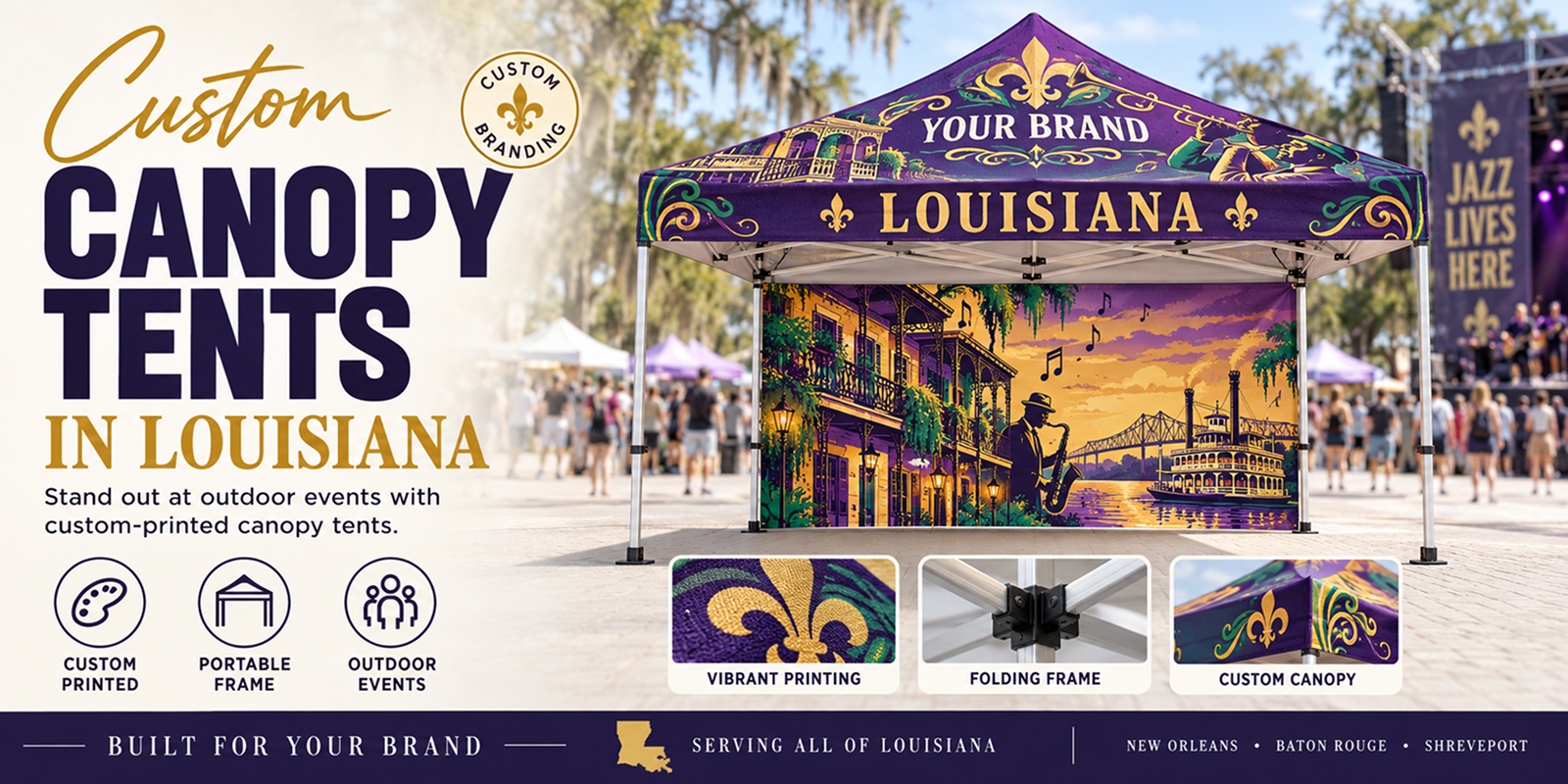 canopy tents in louisiana