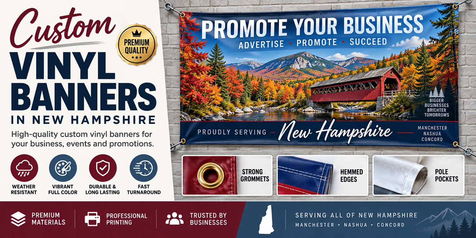 Custom Vinyl Banner New Hampshire