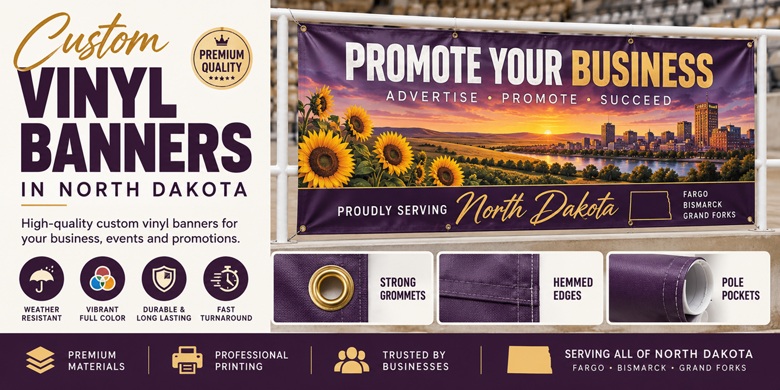 Custom Vinyl Banner North Dakota