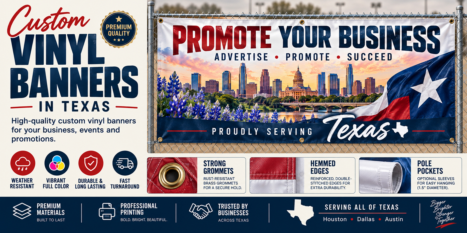 vinyl banners for texas