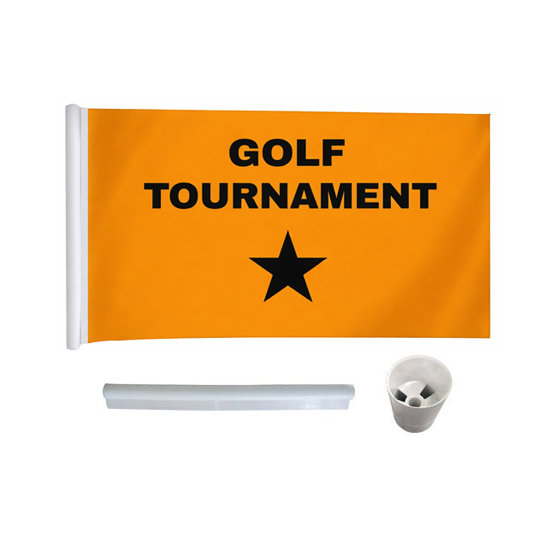 Flag with Plastic Tube + Cup