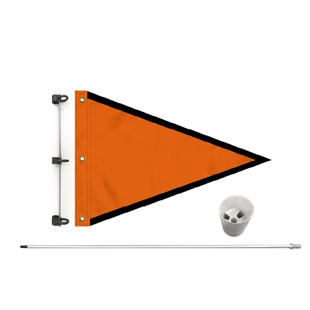 Flag with Swivel + Fibre Pole + Cup